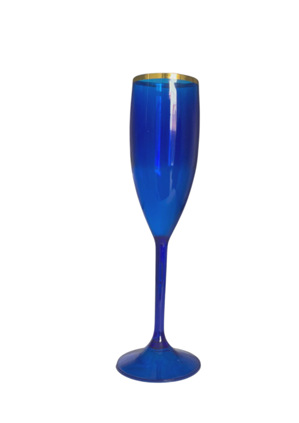 Taça Champanhe Borda Metalizada - Image 2