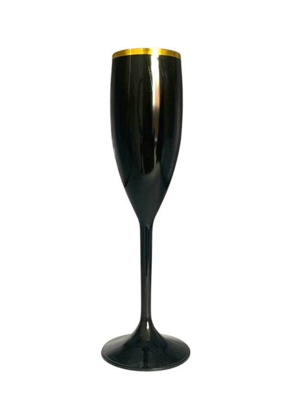 Taça Champanhe Borda Metalizada - Image 3