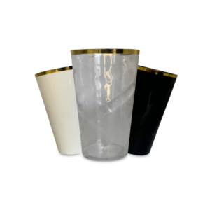 Copo Twister com Borda Metalizada